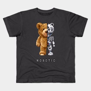 The bear design "Robotic" Kids T-Shirt